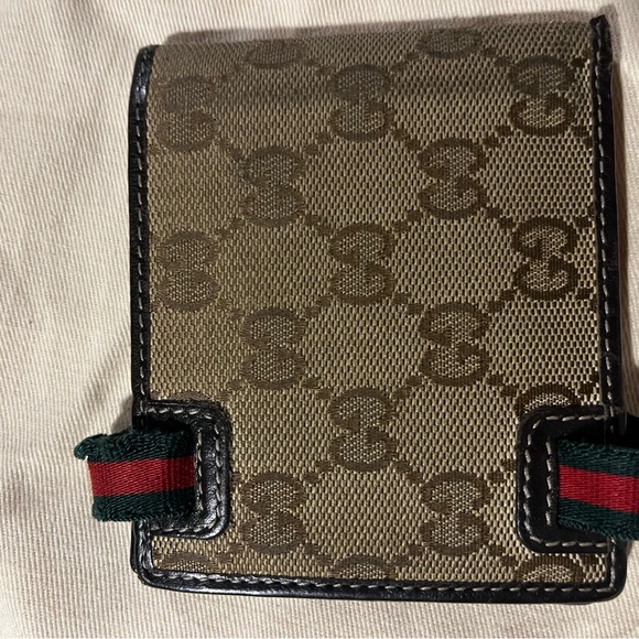 Gucci Monogram Wallet Beige With Strap - Picture 1 of 6